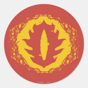 Pegatina Redonda Ojo del icono de Sauron