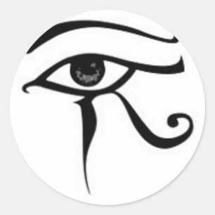 Pegatina Redonda Ojo Egipcio De Horus