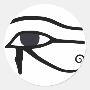 PEGATINA REDONDA OJO EGIPCIO DE HORUS