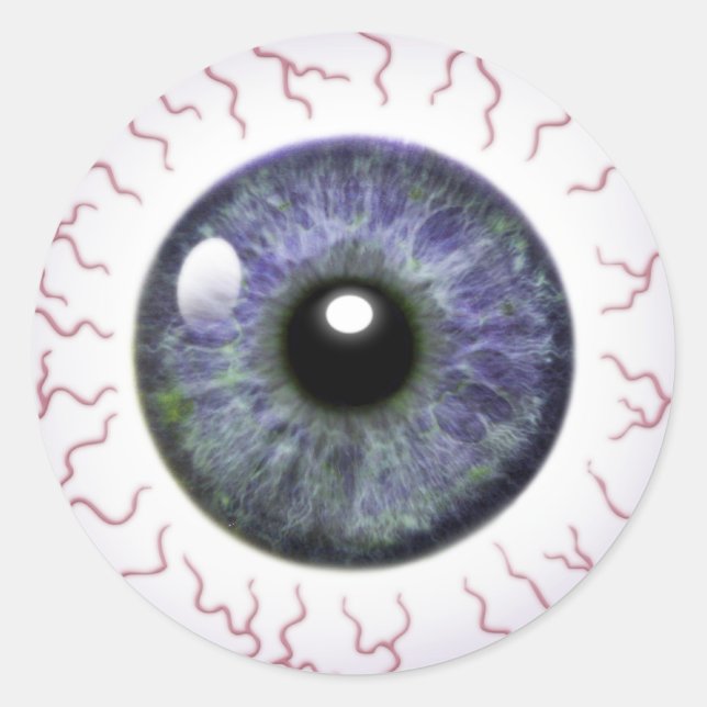 Pegatina Redonda Ojo grande (Anverso)