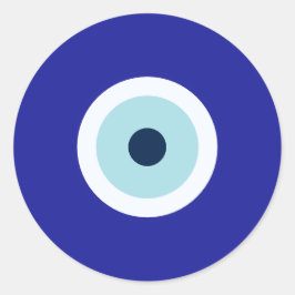 Pegatina Redonda Ojo malvado