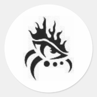 Pegatina Redonda Ojo malvado