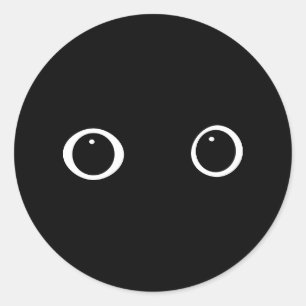 Pegatina Redonda Ojos