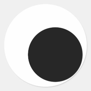 Pegatina Redonda Ojos Googly (ninguna frontera, dentro del área de