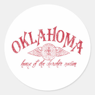 Pegatina Redonda Oklahome