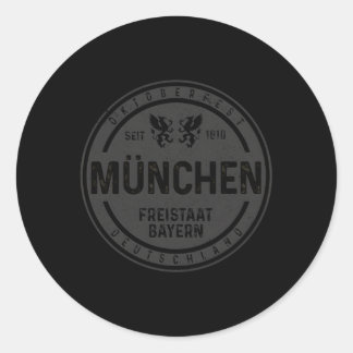 Pegatina Redonda Oktoberfest Mã ¼ Nchen Munich Ger Bavarian