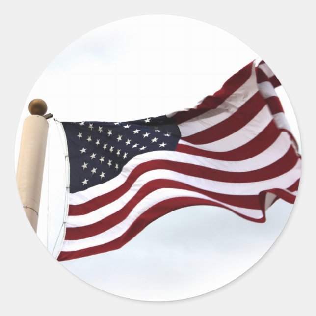 Pegatina Redonda Ola de largo de mayo (4) (Anverso)