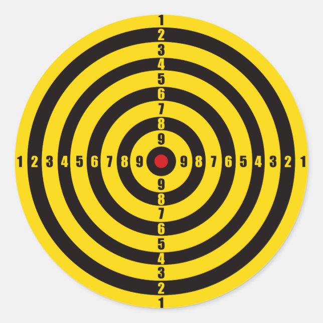 Pegatina Redonda Old_Dart_Board (Anverso)
