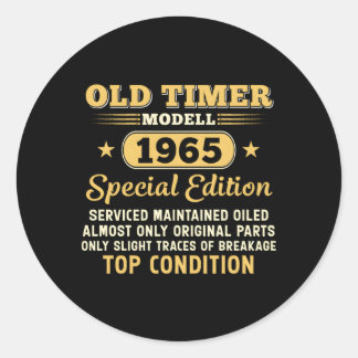 Pegatina Redonda Old Timer Modell 1965 Special Edition