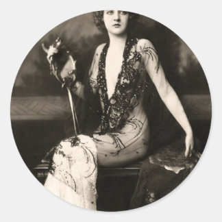 Pegatina Redonda oldhollywood1