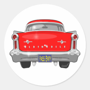 Pegatina Redonda Oldsmobile 1958