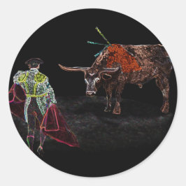 Pegatina Redonda Ole Matador