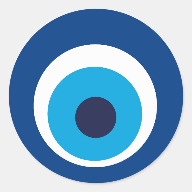 Pegatina Redonda olho grego (Anverso)