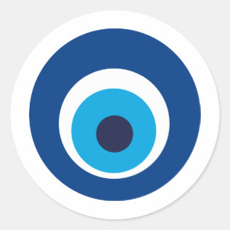Pegatina Redonda olho grego