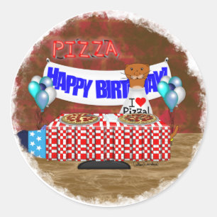 Pegatina Redonda Oliver ¡El Otter tiene 6 años! Feliz cumpleaños