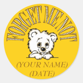 PEGATINA REDONDA OLVIDARME NO PEGATINAS