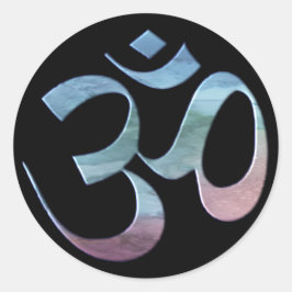 Pegatina Redonda Om 1