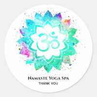 *~* OM Mandala Símbolo Aum espiritual Flor Lotus