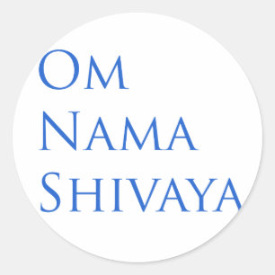 Pegatina Redonda Om Nama Shivaya