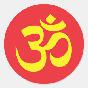 Pegatina Redonda Om Namah Shivay