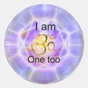Pegatina Redonda OM Yantra