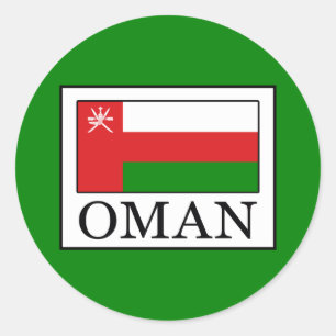 Pegatina Redonda Oman