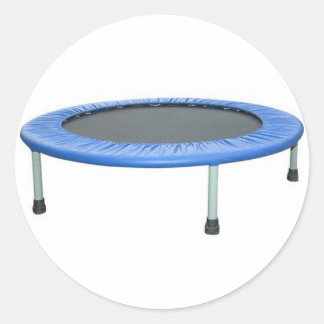 PEGATINA REDONDA OMG TRAMPOLINE