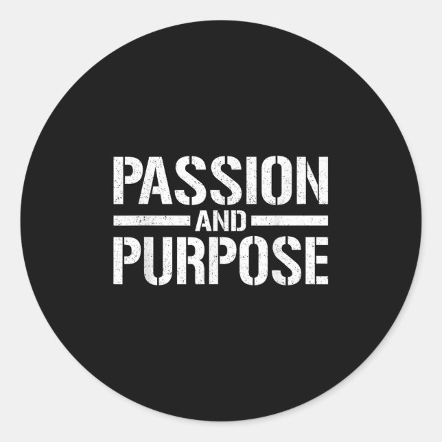 Pegatina Redonda On And Purse  (Anverso)