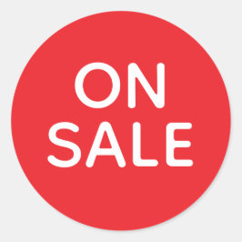 Pegatina Redonda On Sale Sticker | Red Label Promotion