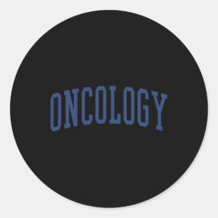 Pegatina Redonda Oncología Nurse Varsity Style