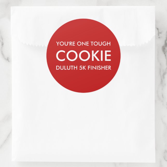 Pegatina Redonda One Tough Cookie (Bolso)