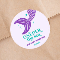 Oneder The Sea Mermaid 1er cumpleaños favor