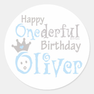Pegatina Redonda ONEderful Oliverio