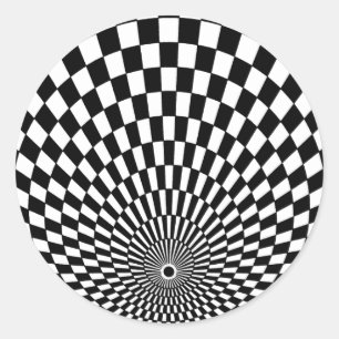 Pegatina Redonda OP-Art #2 en Emporio Moffa