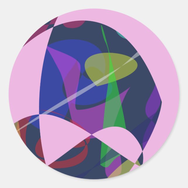 Pegatina Redonda Opaque (Anverso)