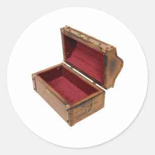 Pegatina Redonda OpenTreasureChest100309