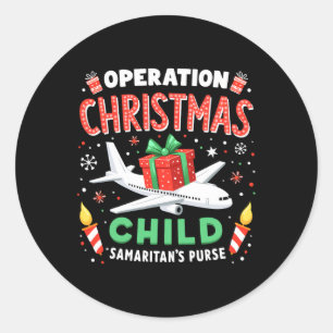 Pegatina Redonda Operación Navidades Familia Divertida Infantil Coi