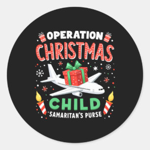 Pegatina Redonda Operación Navidades Familia Divertida Infantil Coi