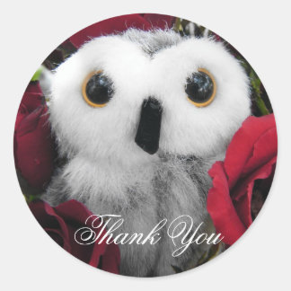 Pegatina Redonda Ophelia y los Rosas de la época - Gracias