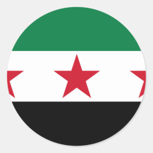 Pegatina Redonda oposición de Siria