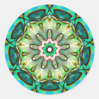 Pegatina Redonda Óptica marítima asombrosa