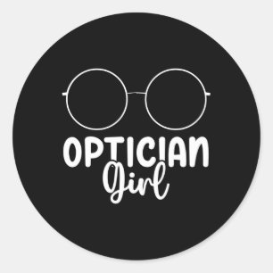 Pegatina Redonda Opticiano
