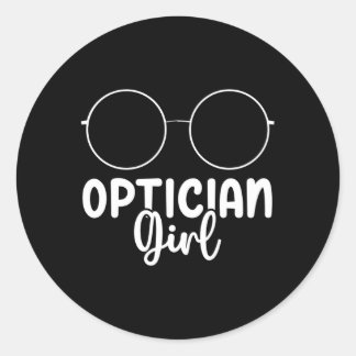 Pegatina Redonda Opticiano