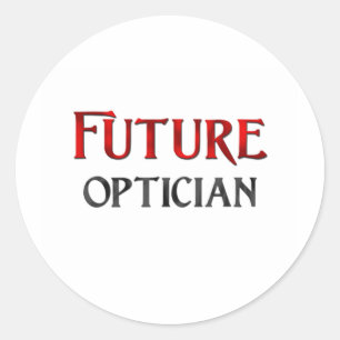 Pegatina Redonda Opticiario futuro