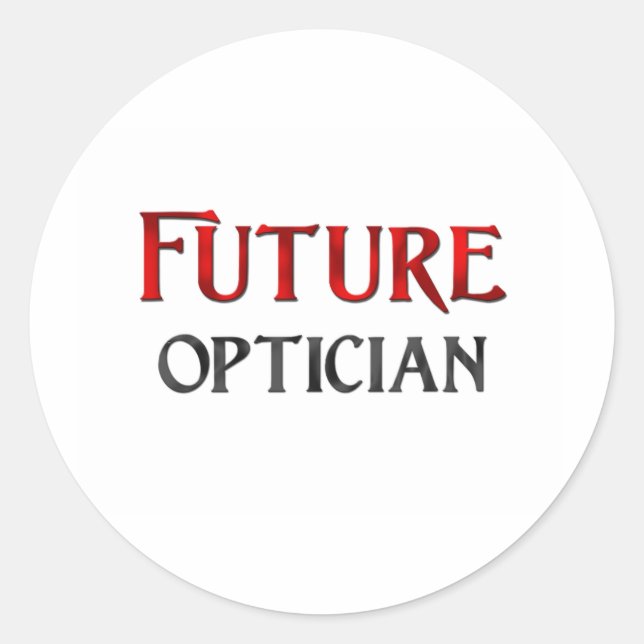 Pegatina Redonda Opticiario futuro (Anverso)