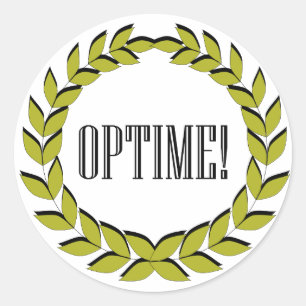 Pegatina Redonda ¡Optime! ¡Excelente trabajo!