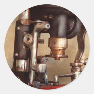Pegatina Redonda Optometría - Máquina de corte de lentes