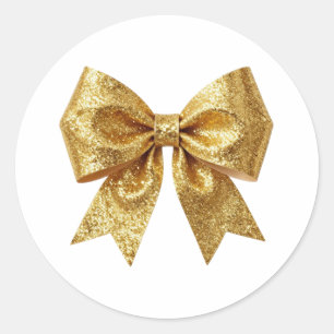 Pegatina Redonda Opulencia Art Déco Patrones Geométricos