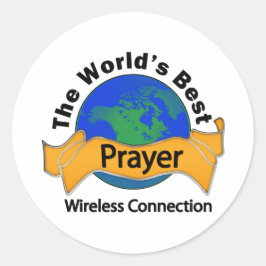 Pegatina Redonda Oración