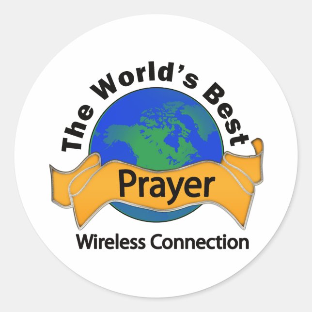 Pegatina Redonda Oración (Anverso)